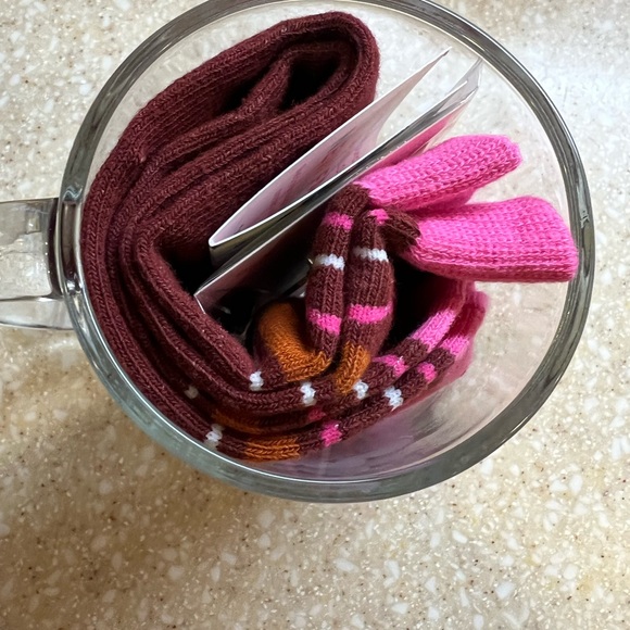 NEW Fave Cup Shit Show Mug Gift Set with Socks and Heart Pin Clear Pink Cup NEW - Picture 7 of 11